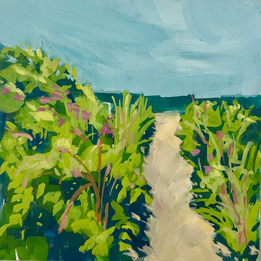 Beach Path (In Green and Blue)