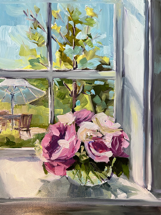 Courtyard and Roses